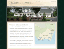 Tablet Screenshot of baxleysmithwick.com
